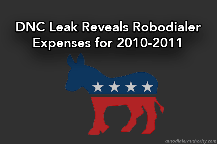 Guccifer 2.0 DNC Leak reveals >$170,000 spent on Robodialers in 2010-2011